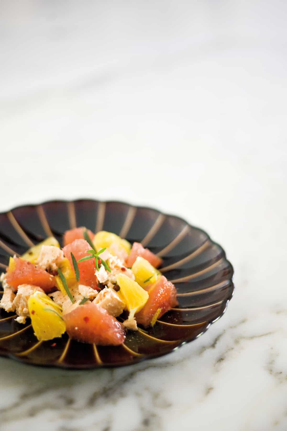 Recettes 5 Minutes Chrono : Salade de saumon