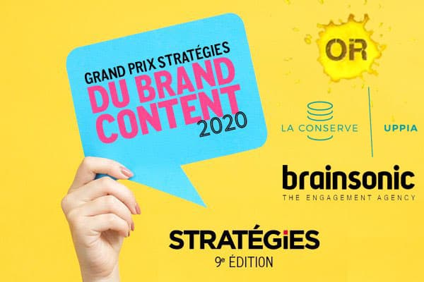 La conserve remporte un or au grand prix strategies du brand content